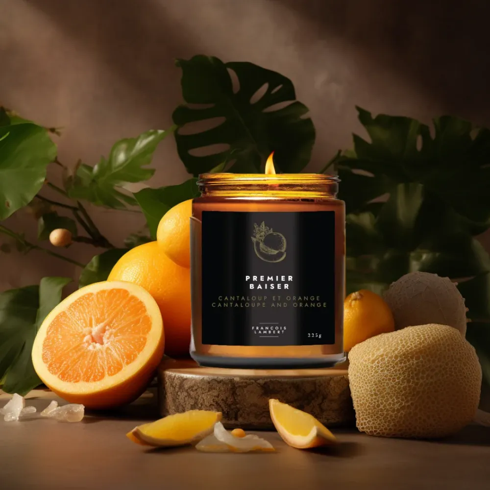 No.19 Premier baiser - Bougie de soya au cantaloup et à l'orange François Lambert