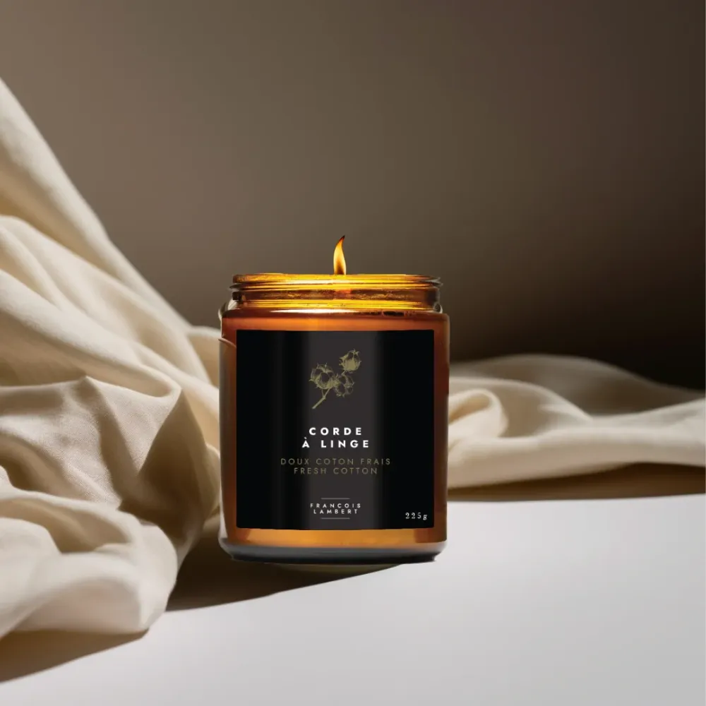 No.33 Corde à linge - Bougie de soya au coton frais François Lambert