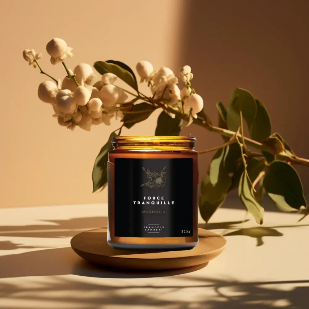 No.48 Force tranquille - Bougie de soya au magnolia François Lambert
