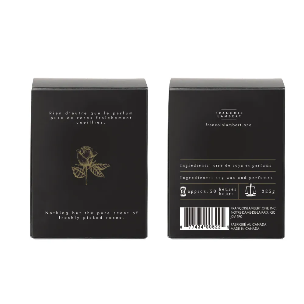 No.55 Eau de rose - Bougie de soya à la rose François Lambert