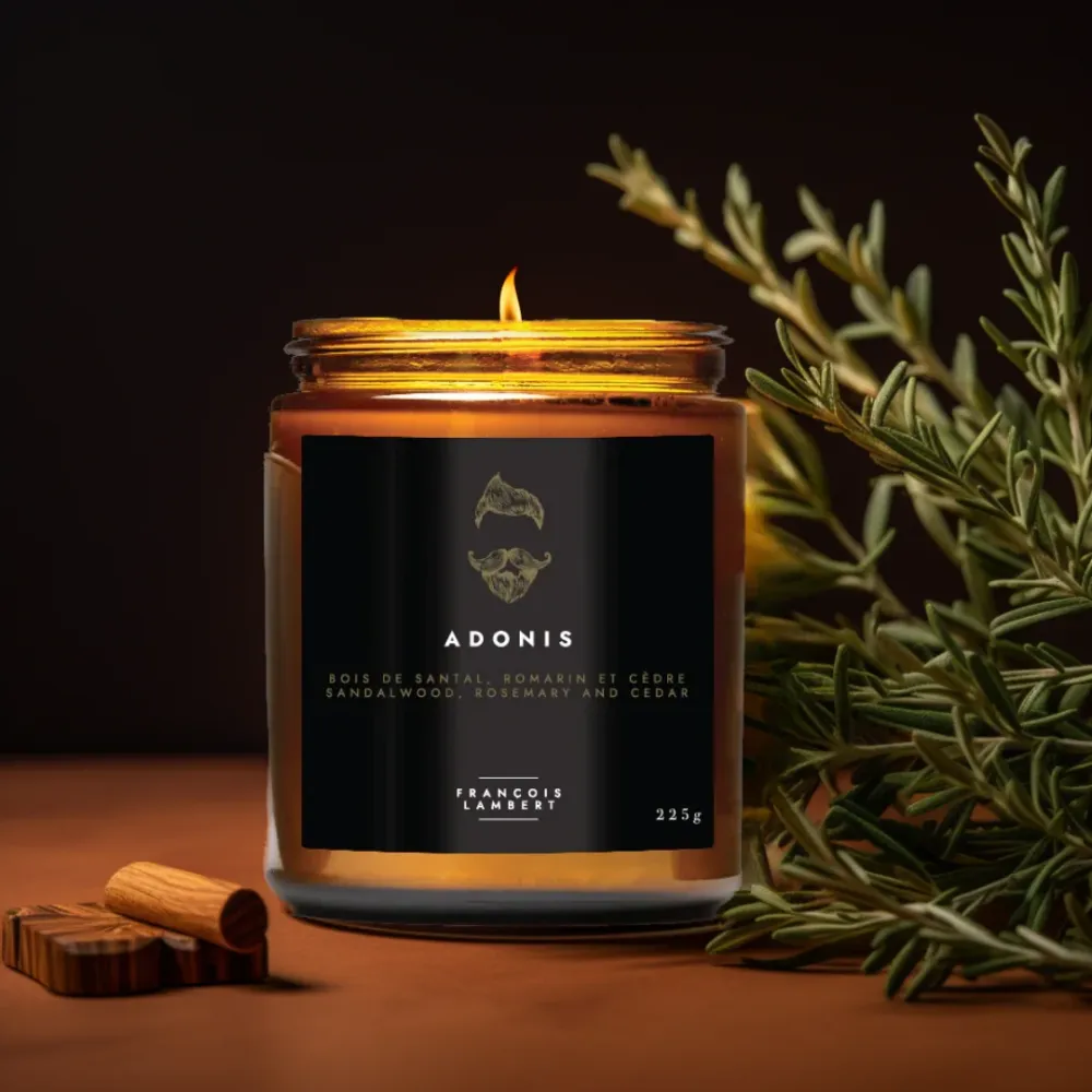 No.57 Adonis - Bougie de soya au bois de santal, romarin et cèdre François Lambert