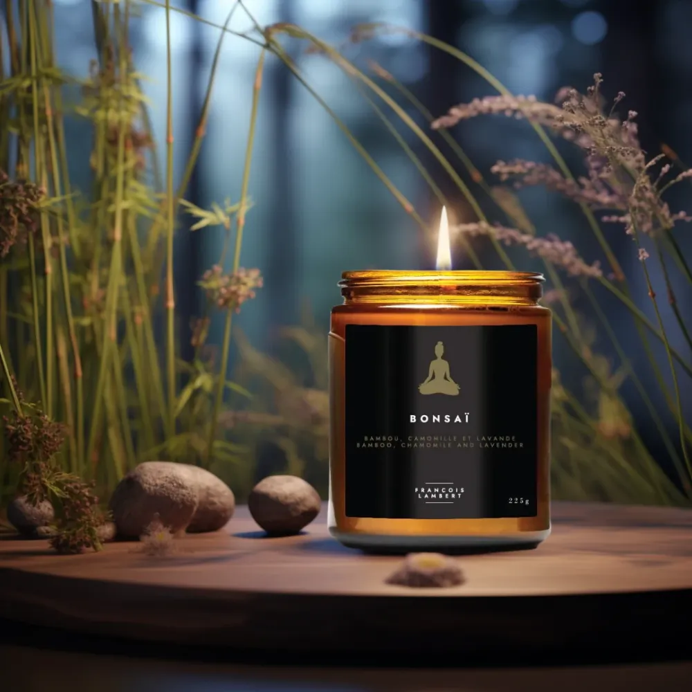 No.58 Bonsaï - Bougie de soya au bambou, camomille et lavande François Lambert