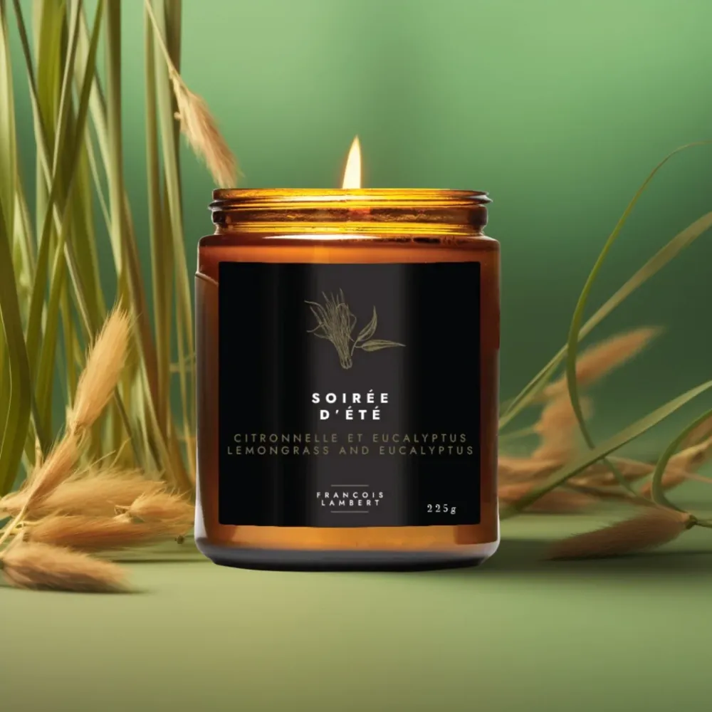 No.6 Soirée d'été - Bougie de soya à la citronnelle et à l'eucalyptus François Lambert