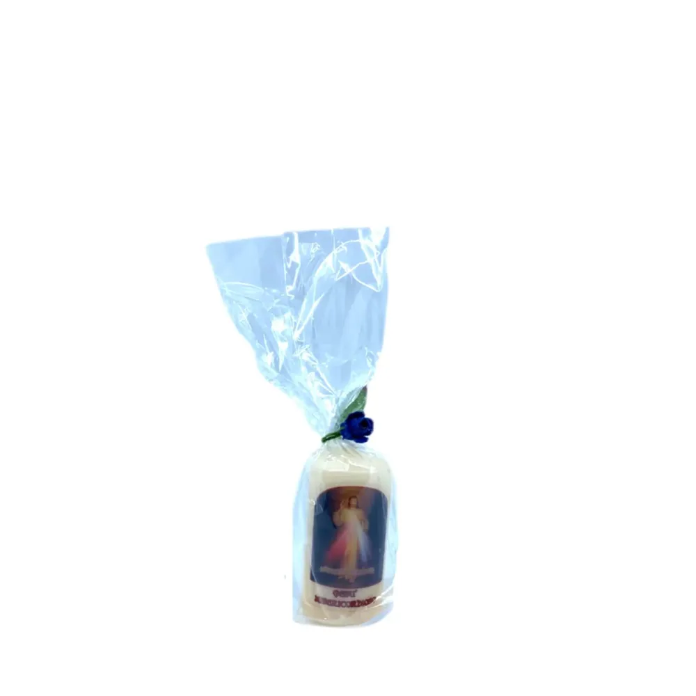 Bougie en cire d'abeille Jésus Miséricordieux Galleria Mariana