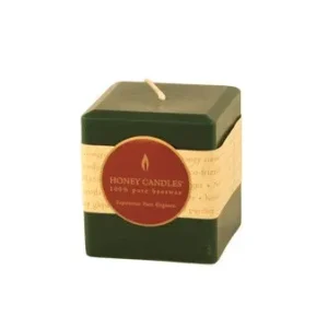 Honey Candles - Pilier carré Naturel