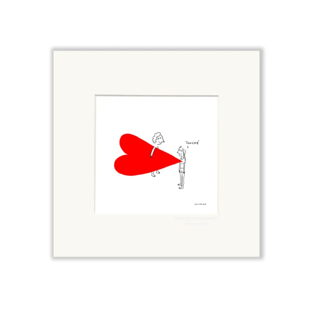 Affiche Soledad Coeur 10 - 22 x 22 cm Image Republic