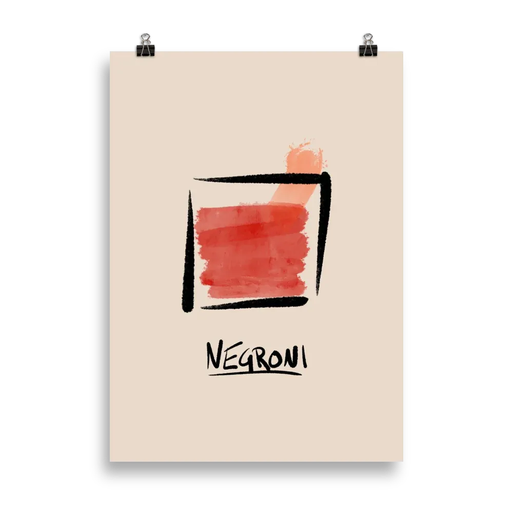 L'affiche de Negroni peinte