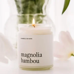 Chandelle de soya | Magnolia bambou | Marée Chandelles