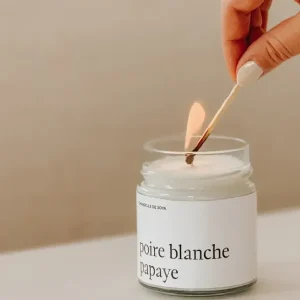 Chandelle de soya | Poire blanche papaye | Marée Chandelles