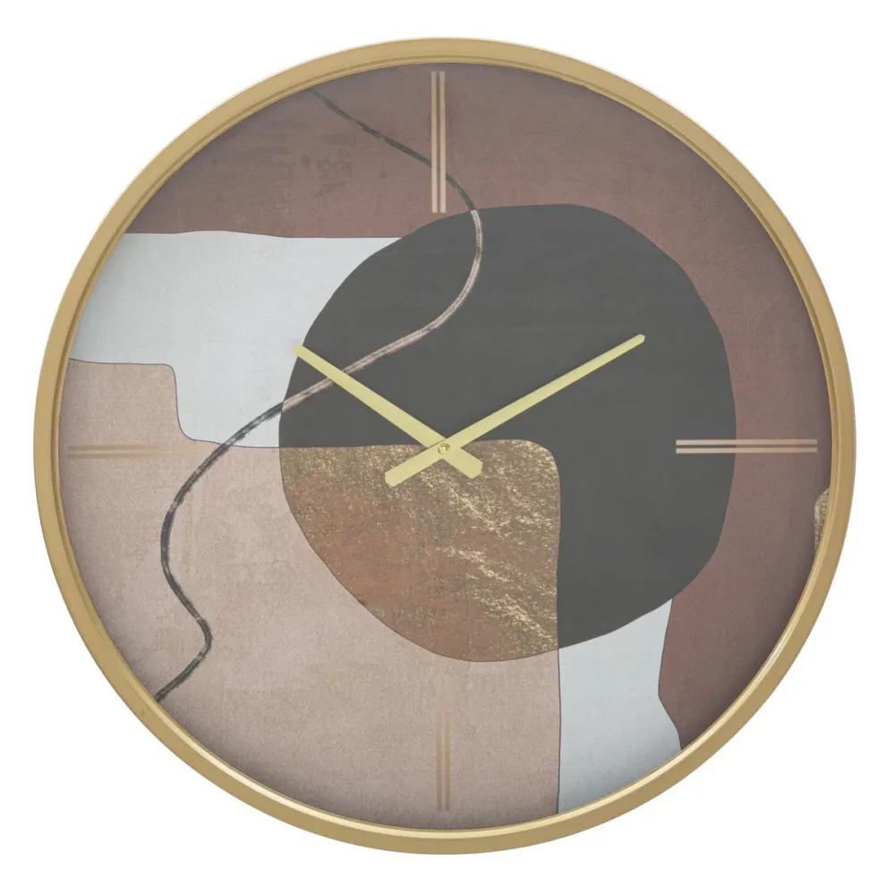 Horloge murale d'inspiration art contemporain – Design abstrait minimaliste Mauro Ferretti