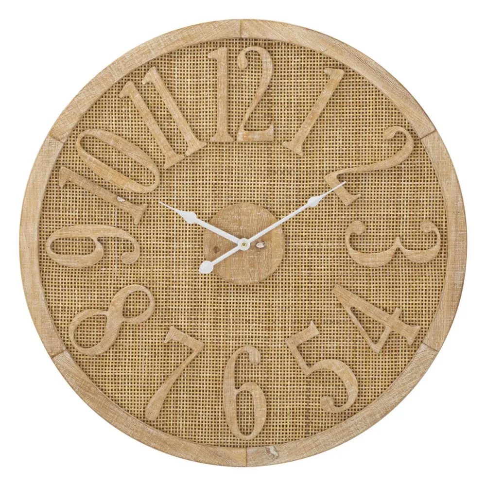 Horloge murale ronde à cadran texturé – Un accent moderne et raffiné Mauro Ferretti