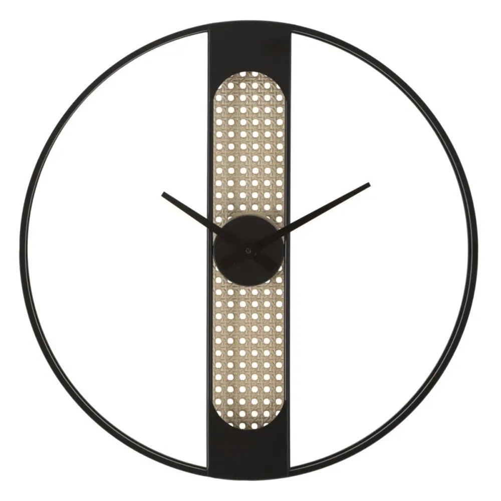 Horloge ronde Vienna-Straw Center Design – Style moderne et naturel Mauro Ferretti