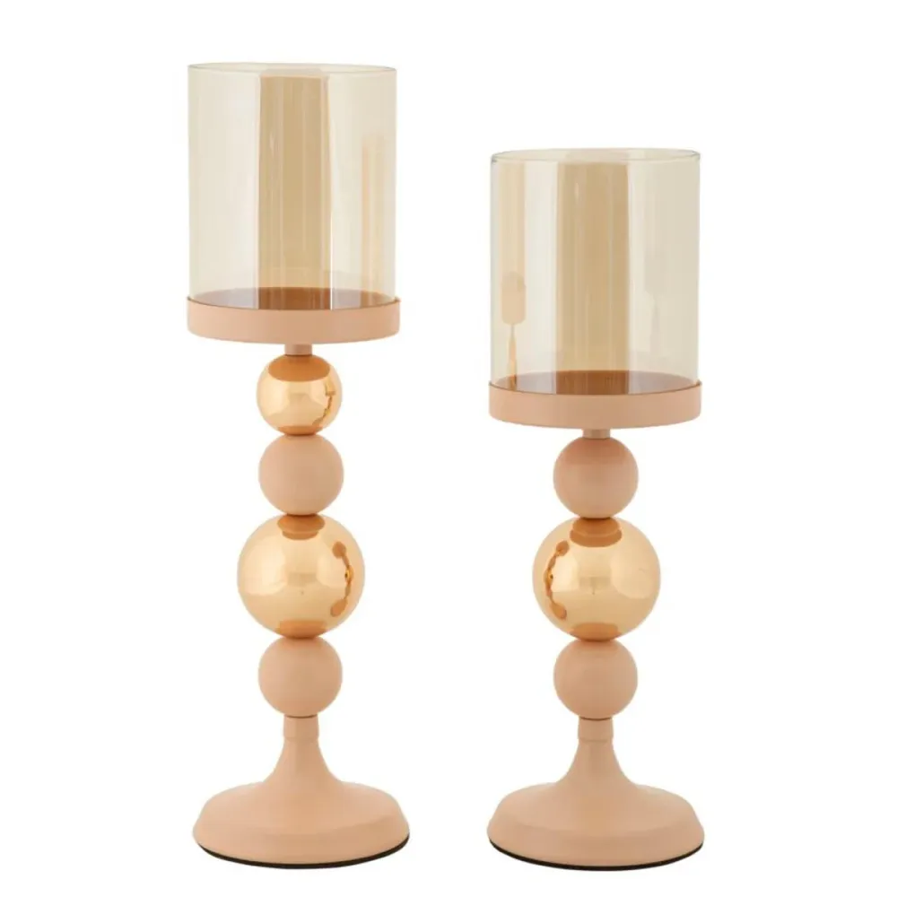 Mauro Ferretti candle holder set 2 pcs metal
