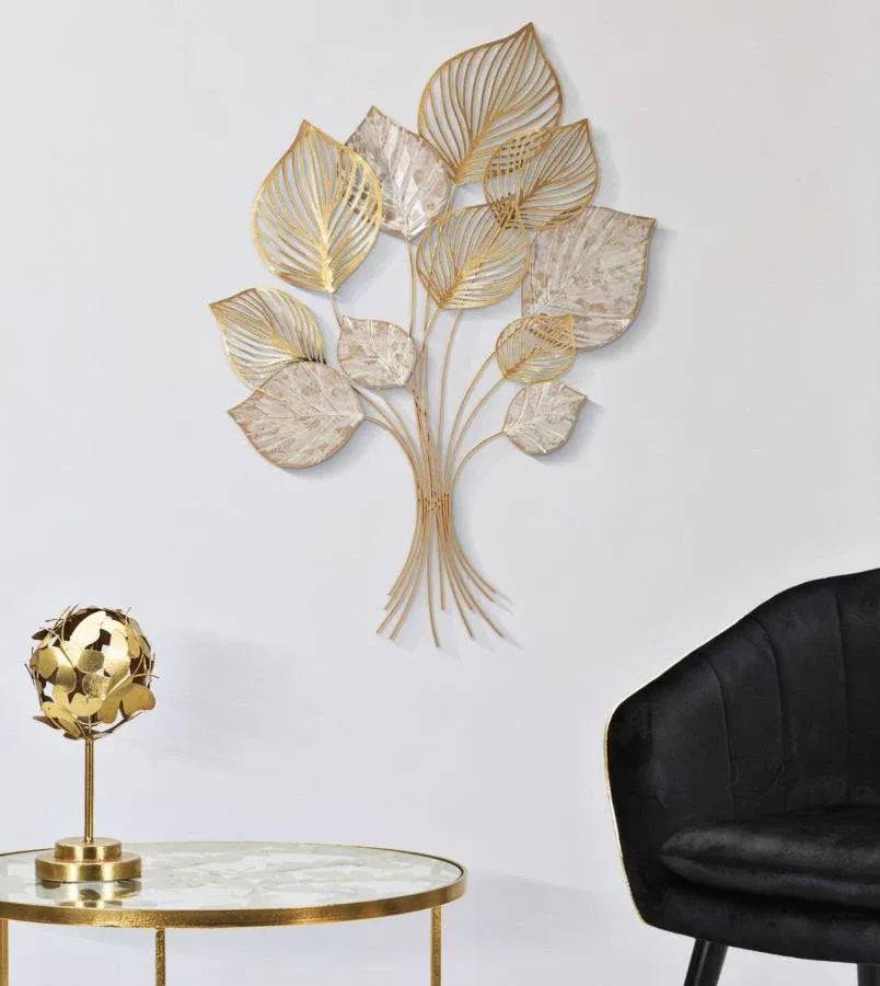 Panneau 3D Feuille Sculptée – Décoration Murale Élégante Inspirée par la Nature Mauro Ferretti