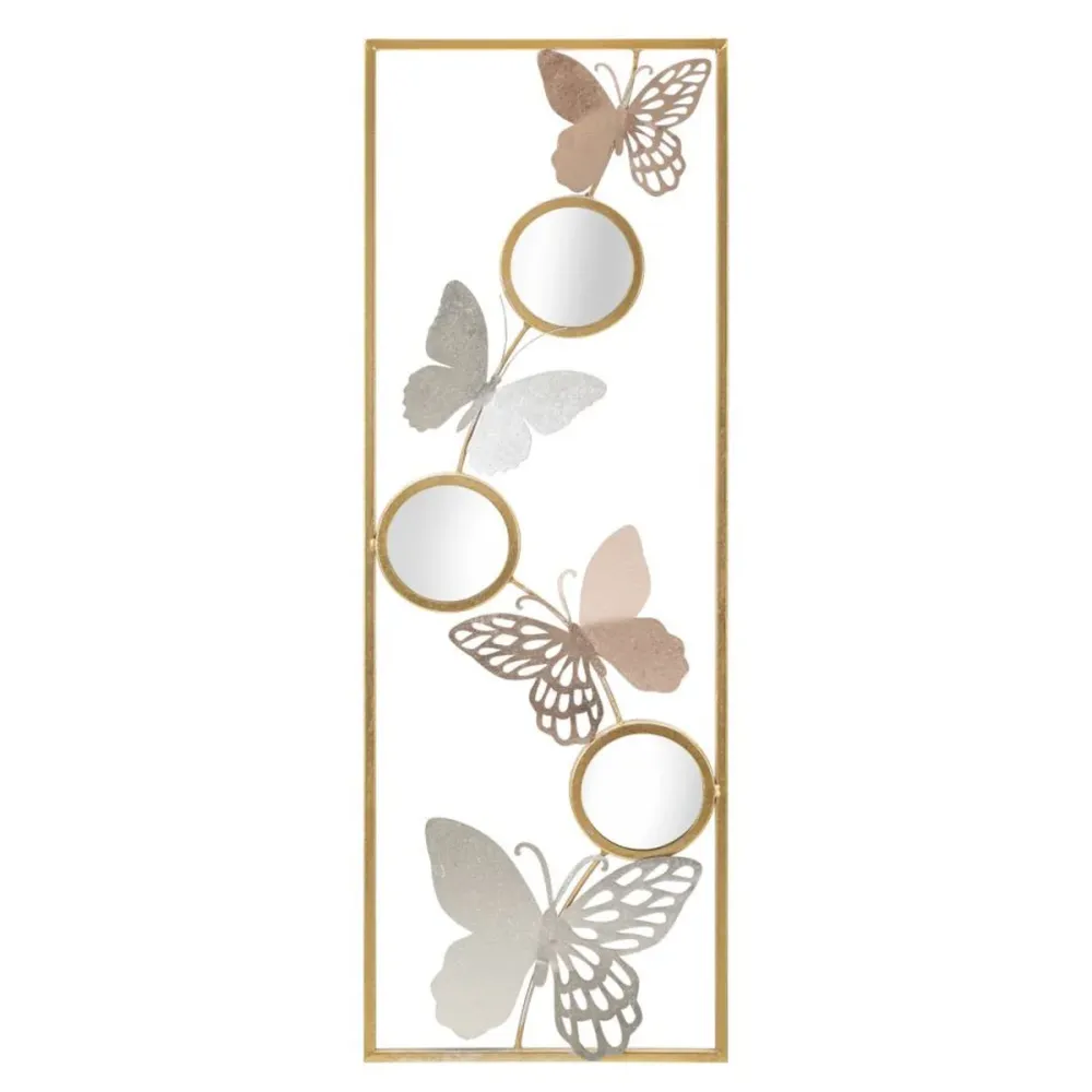 Panneau miroir papillon multicolore – Décoration 3D élégante Mauro Ferretti