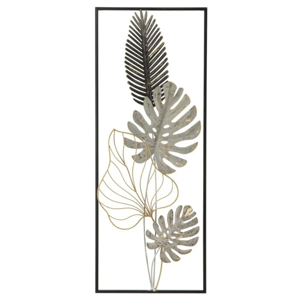 Panneau métallique inspiré par la nature – Élégante décoration murale 3D Mauro Ferretti