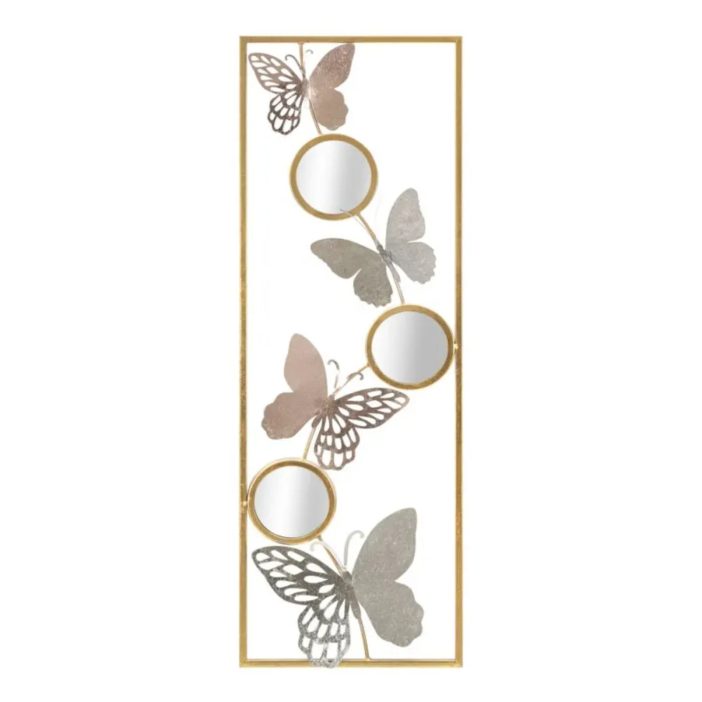 Panneau papillon et miroir – Décoration murale 3D colorée Mauro Ferretti