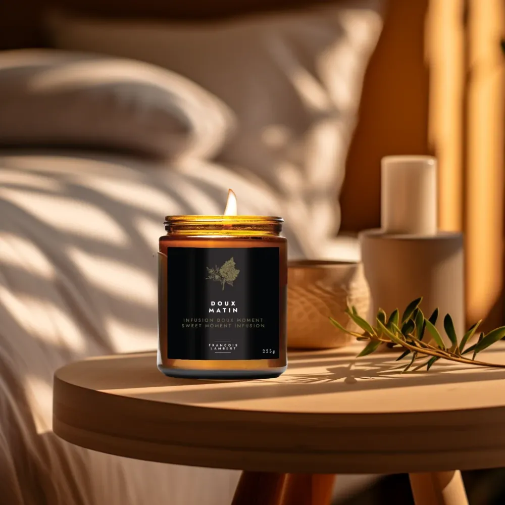 No.34 Doux matin - Bougie de soya, Infusion doux moment