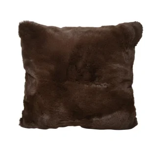 Coussin Faux Lapin Brun Nostalgia
