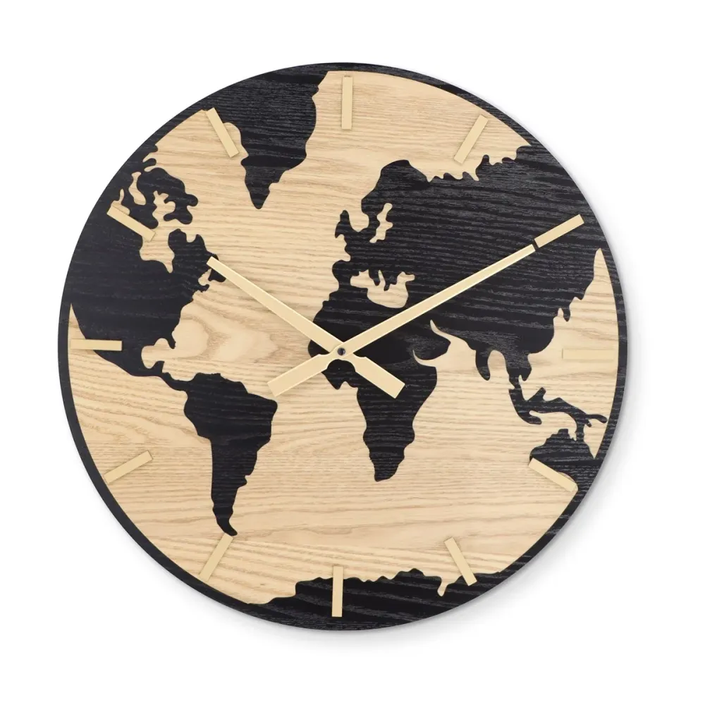 Grande Horloge Map Monde Nostalgia