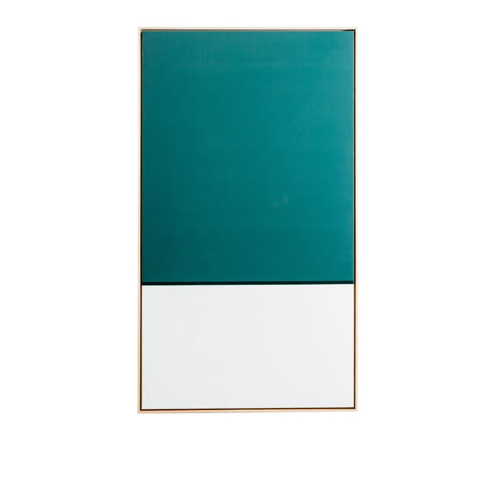 Oeuvre d'art Verte - 160x90cm - Cadre en bois de chêne