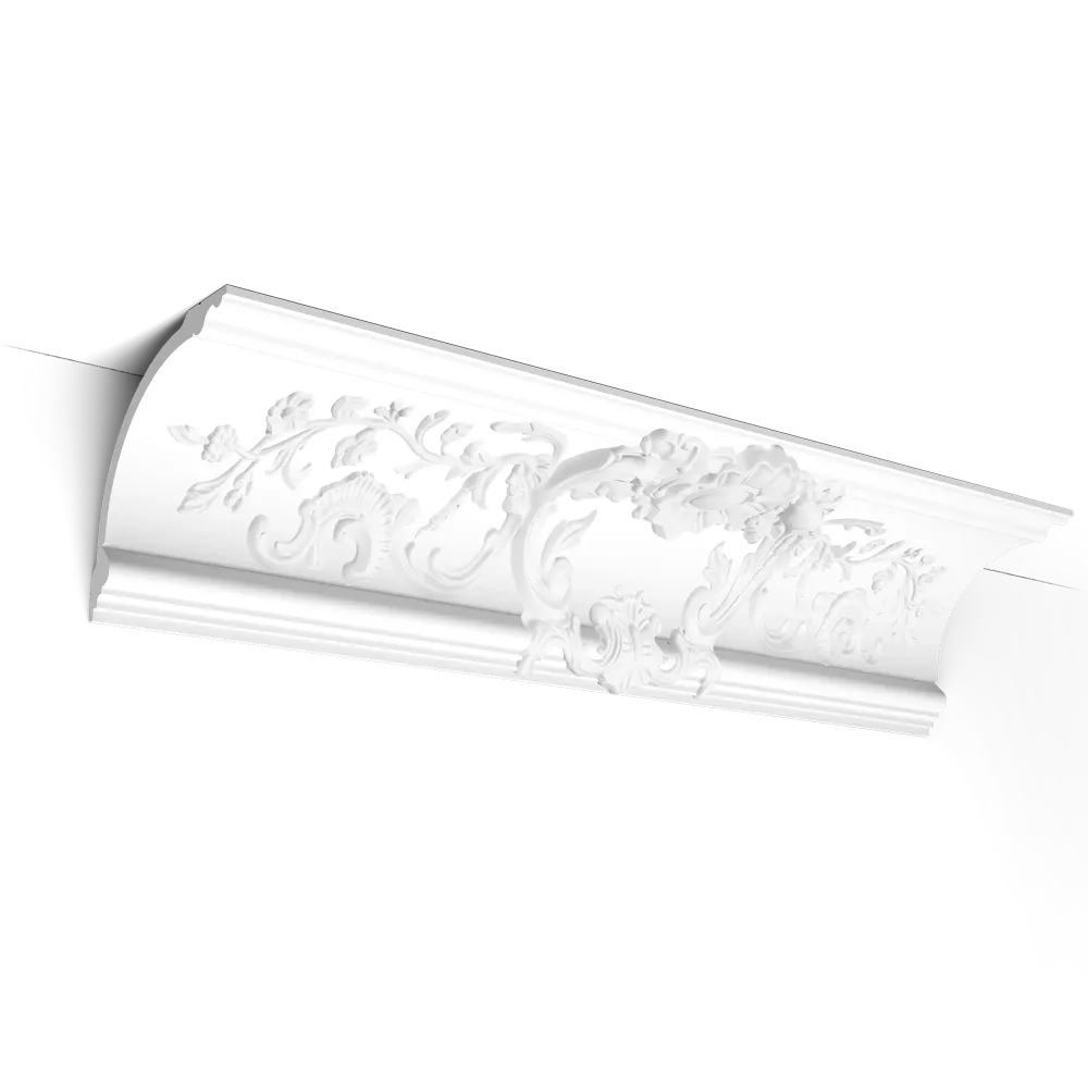 C338A Corniche plafond polyuréthane Orac Decor Luxxus - 18x18x200cm (h x p x L) - moulure décorative