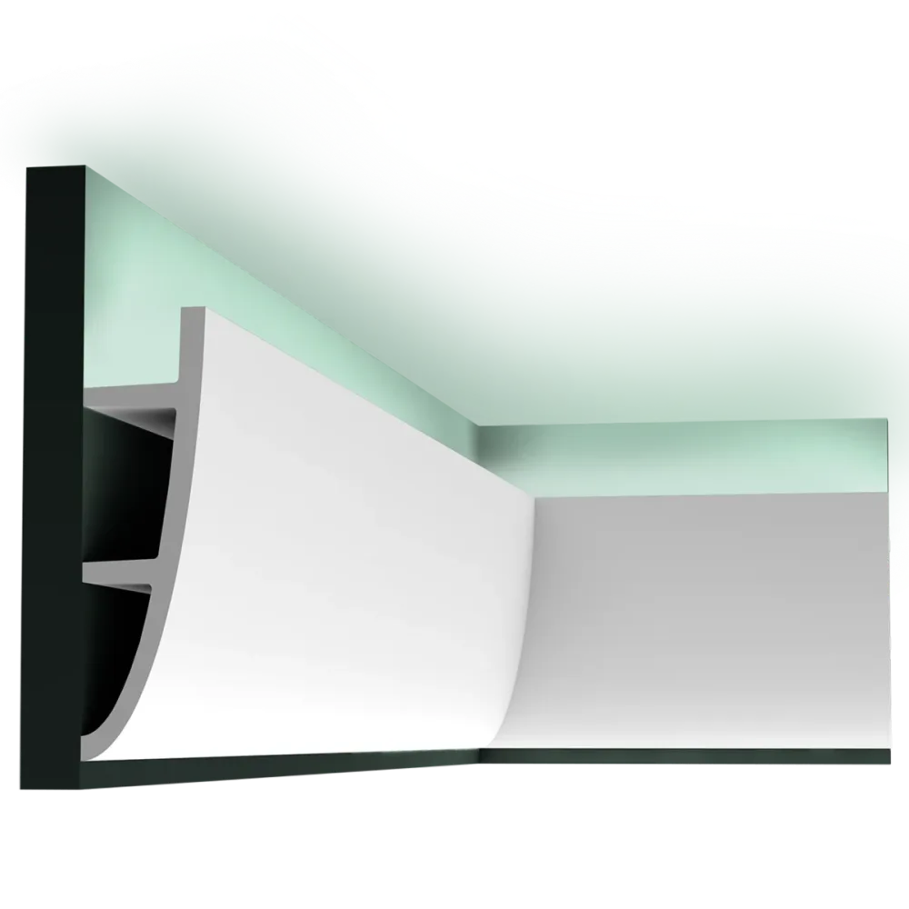 C374 Corniche Eclairage Indirect Polyuréthane Orac Decor Luxxus Ulf Moritz - 18 x 5cm (h x p)