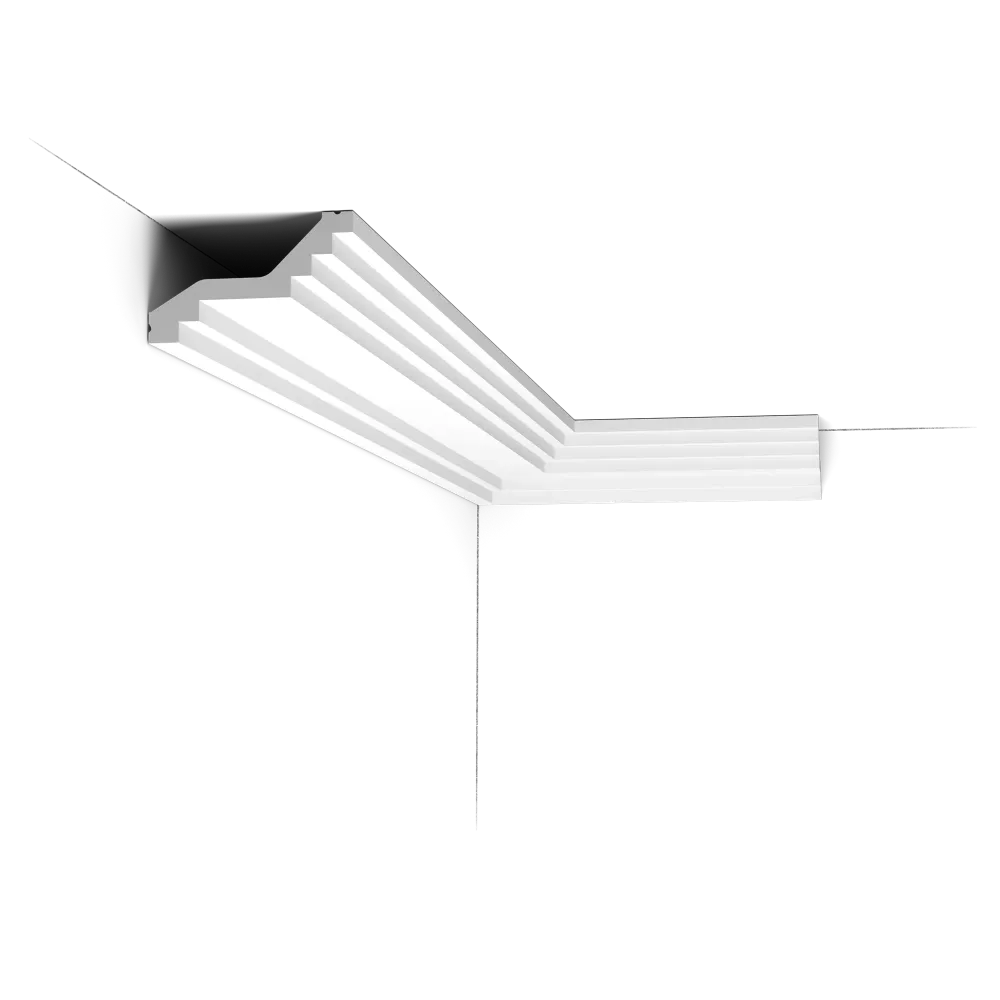 C400 Corniche plafond polyuréthane Orac Decor Luxxus - 6x10x200cm (h x p x L) - moulure décorative