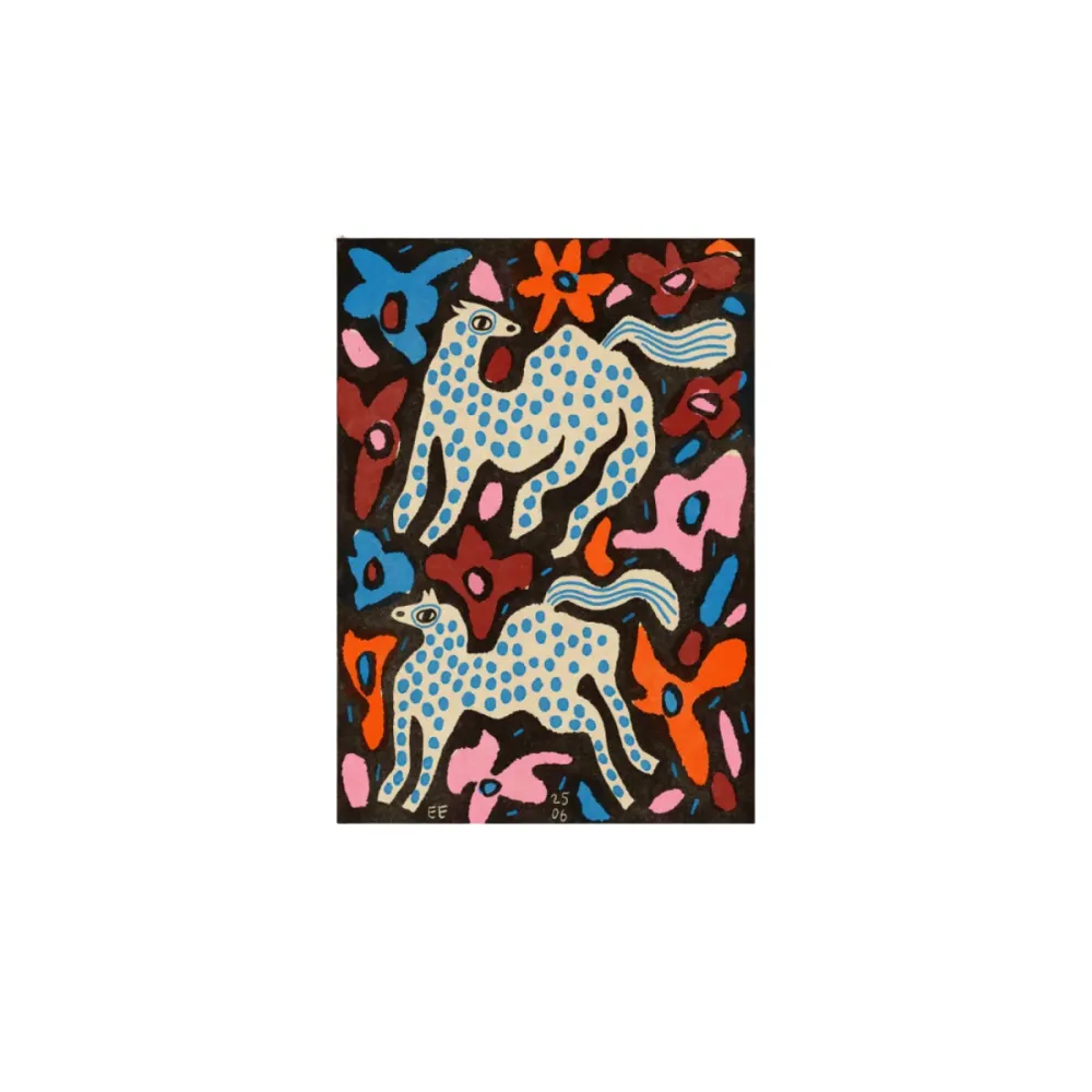 Affiche Enikő Eged - Blue-spotted Magic Horses PSTR Studio