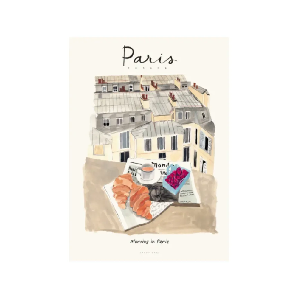 Affiche Laura Page - Morning Paris PSTR Studio