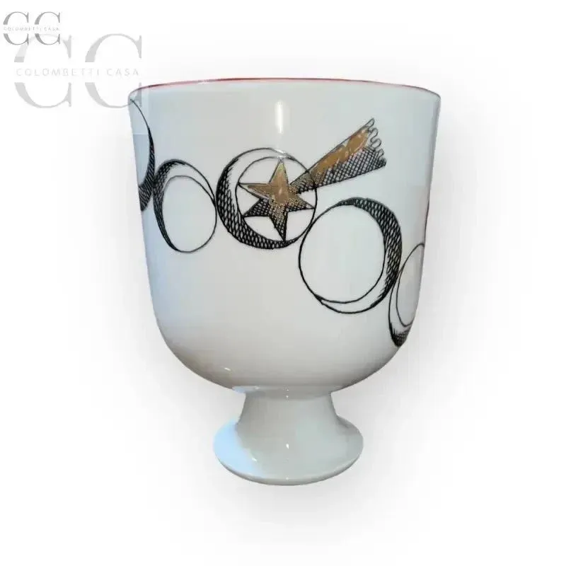 Vase avec étoile comète - Noël - Porcelaine Richard Ginori