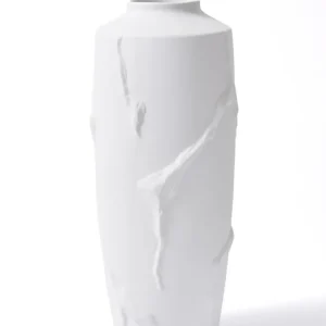Le vase en céramique Mia Licia blanc 13x13x37 cm Selected Products - 871
