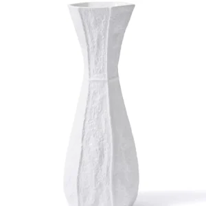 Le vase en céramique Mia Licia blanc 17x15x45 cm Selected Products - 871