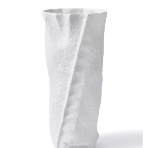 Le vase en céramique Mia Licia blanc 18x12x40 cm Selected Products - 871