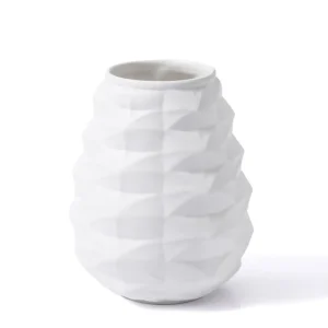 Le vase en céramique Mia Licia blanc 21x21x27 cm Selected Products - 871