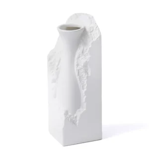 Le vase en céramique Mia Licia blanc 9x9x26 cm Selected Products - 871