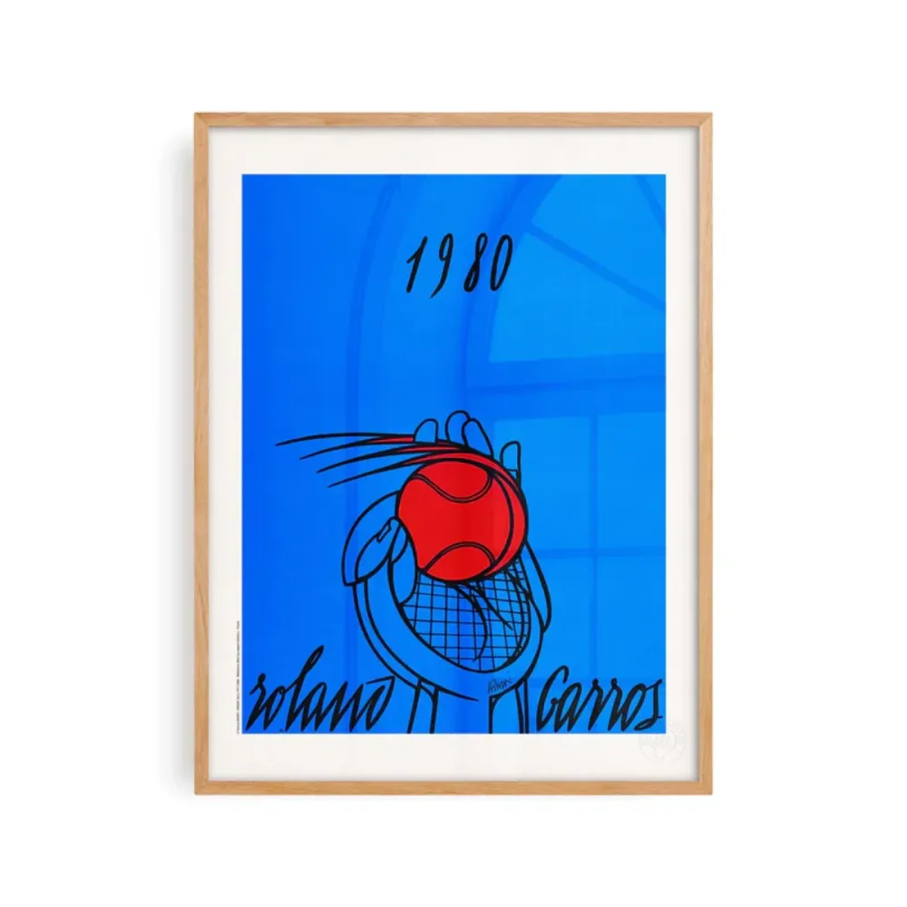 Affiche Roland-Garros 1980 - Valerio Adami - 30 x 40 cm Sélectionné par Fleux