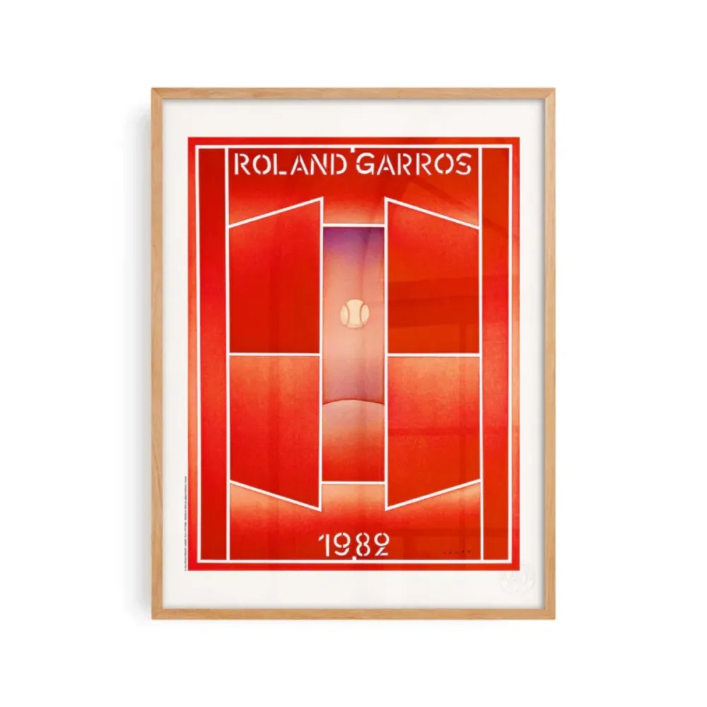 Affiche Roland-Garros 1982 - Jean-Michel Folon - 30 x 40 cm Sélectionné par Fleux