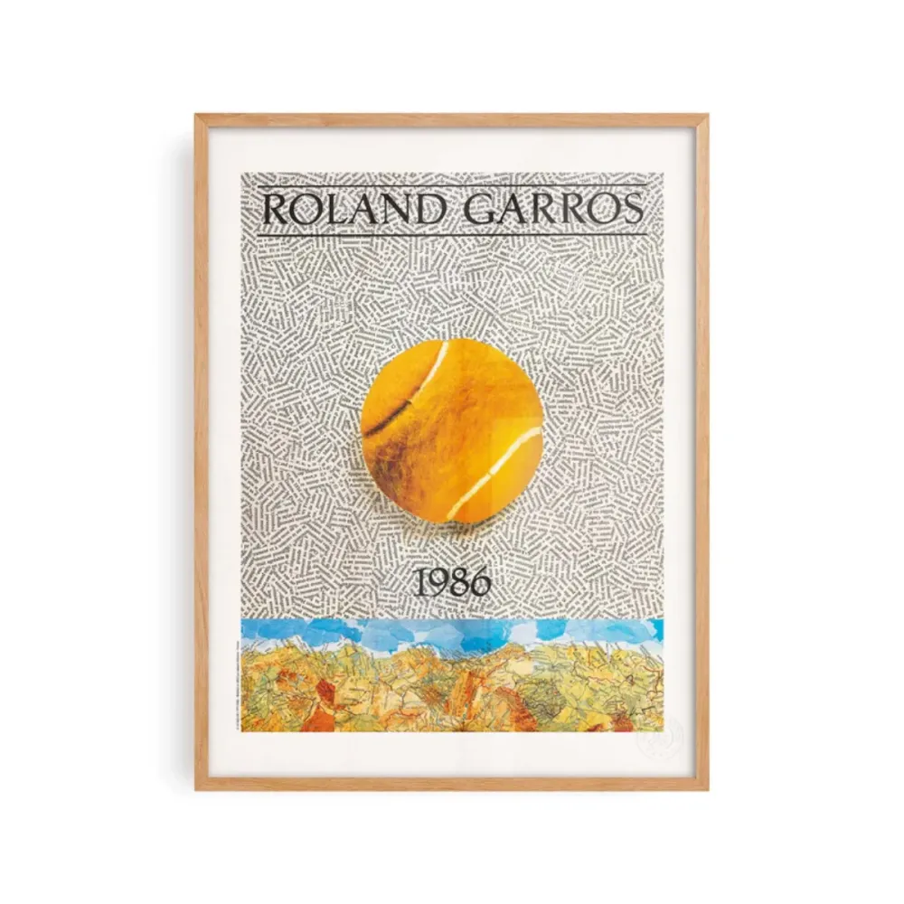Affiche Roland-Garros 1986 - Jiri Kolar - 30 x 40 cm Sélectionné par Fleux