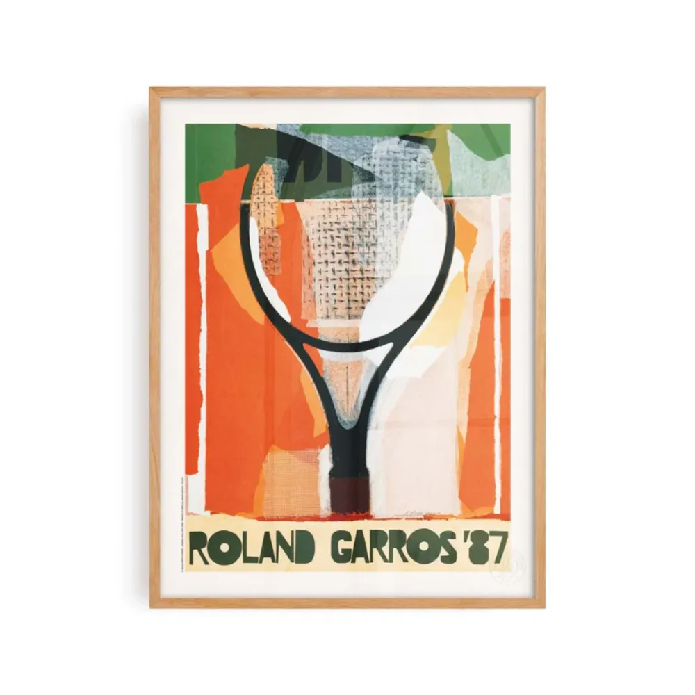 Affiche Roland-Garros 1987 - Gérard Titus-Carmel - 30 x 40 cm Sélectionné par Fleux