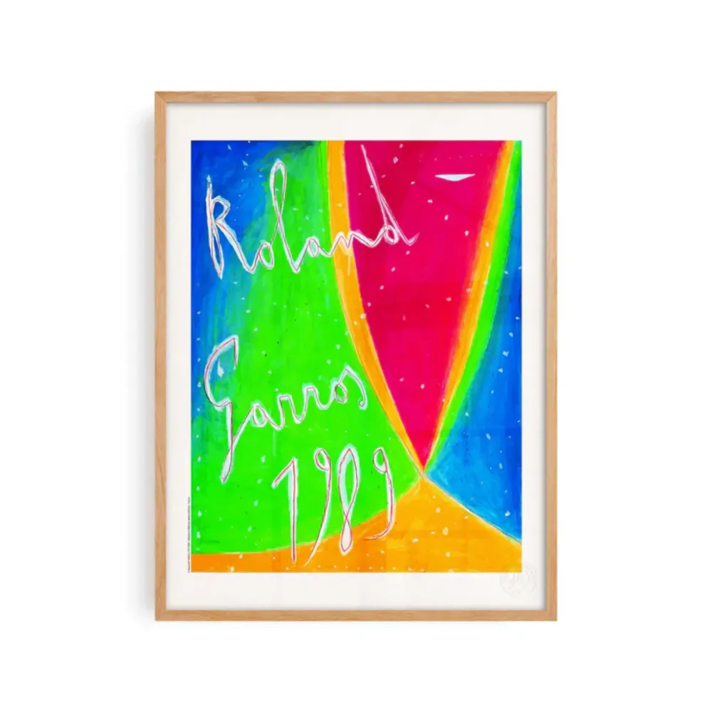 Affiche Roland-Garros 1989 - Nicola De Maria - 30 x 40 cm Sélectionné par Fleux
