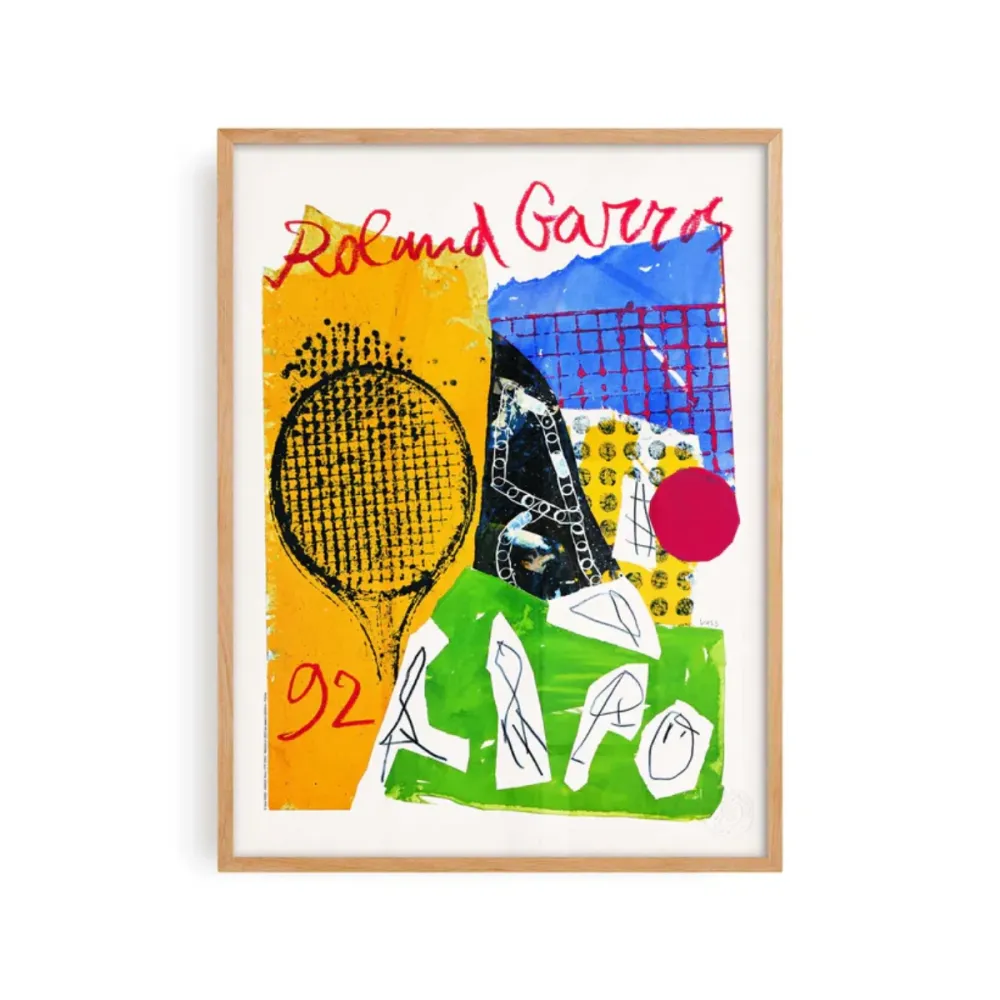 Affiche Roland-Garros 1992 - Jan Voss - 30 x 40 cm Sélectionné par Fleux