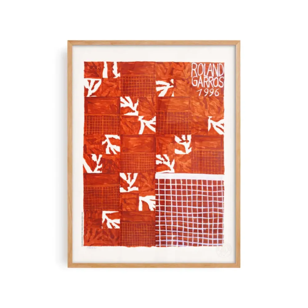 Affiche Roland-Garros 1996 - Jean-Michel Meurice - 30 x 40 cm Sélectionné par Fleux