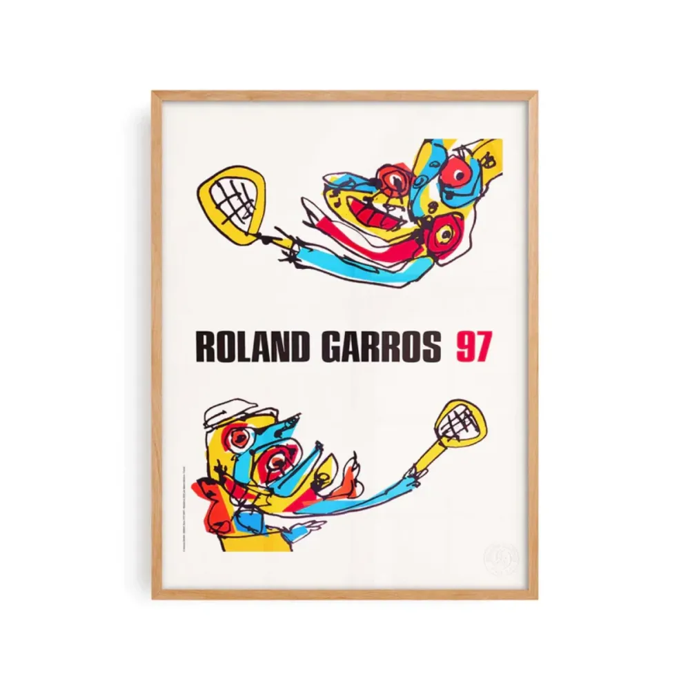 Affiche Roland-Garros 1997 - Antonio Saura - 30 x 40 cm Sélectionné par Fleux