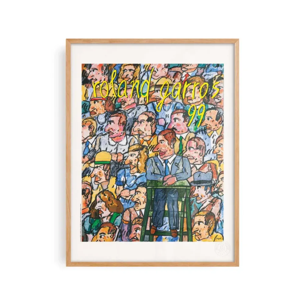Affiche Roland-Garros 1999 - Antonio Segui - 30 x 40 cm Sélectionné par Fleux
