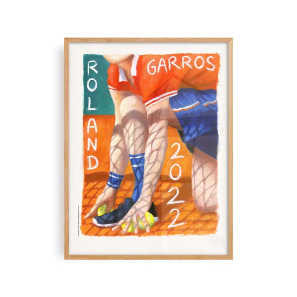 Affiche Roland-Garros 2022 - Louise Sartor - 30 x 40 cm Sélectionné par Fleux