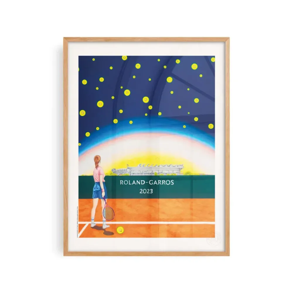 Affiche Roland-Garros 2023 - Maxime Verdier - 30 x 40 cm Sélectionné par Fleux
