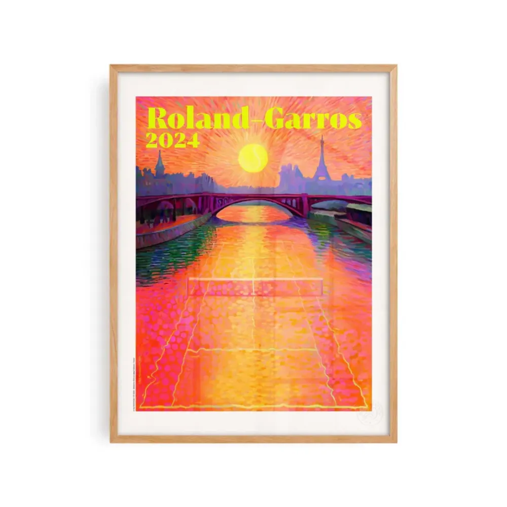 Affiche Roland-Garros 2024 - Paul Rousteau - 30 x 40 cm Sélectionné par Fleux