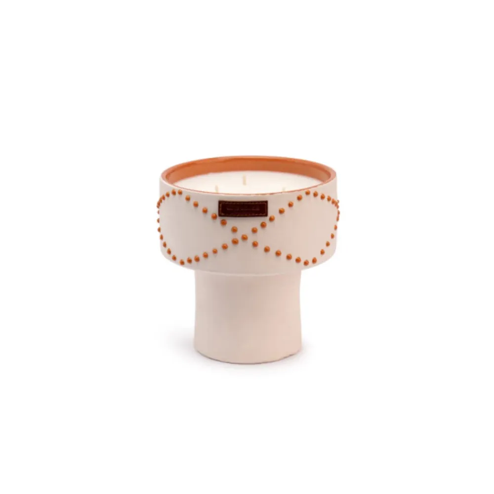 Bougie Coupe Nomad Dattes - Blanc Terra Sélectionné par Fleux