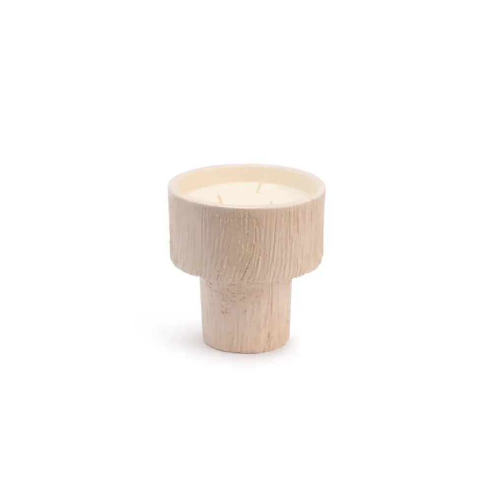 Bougie Coupe Striée Fleur d'orangée - Blanc Sélectionné par Fleux